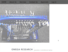 Tablet Screenshot of omegaresearchinc.com